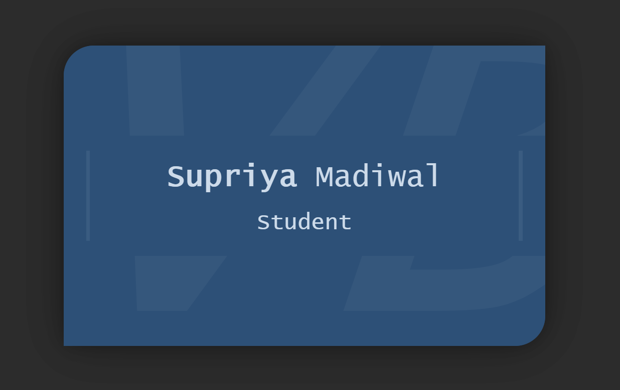 GitHub - supriya1511/Visiting-Flip-Card: Vising Flip Card with HTML and CSS