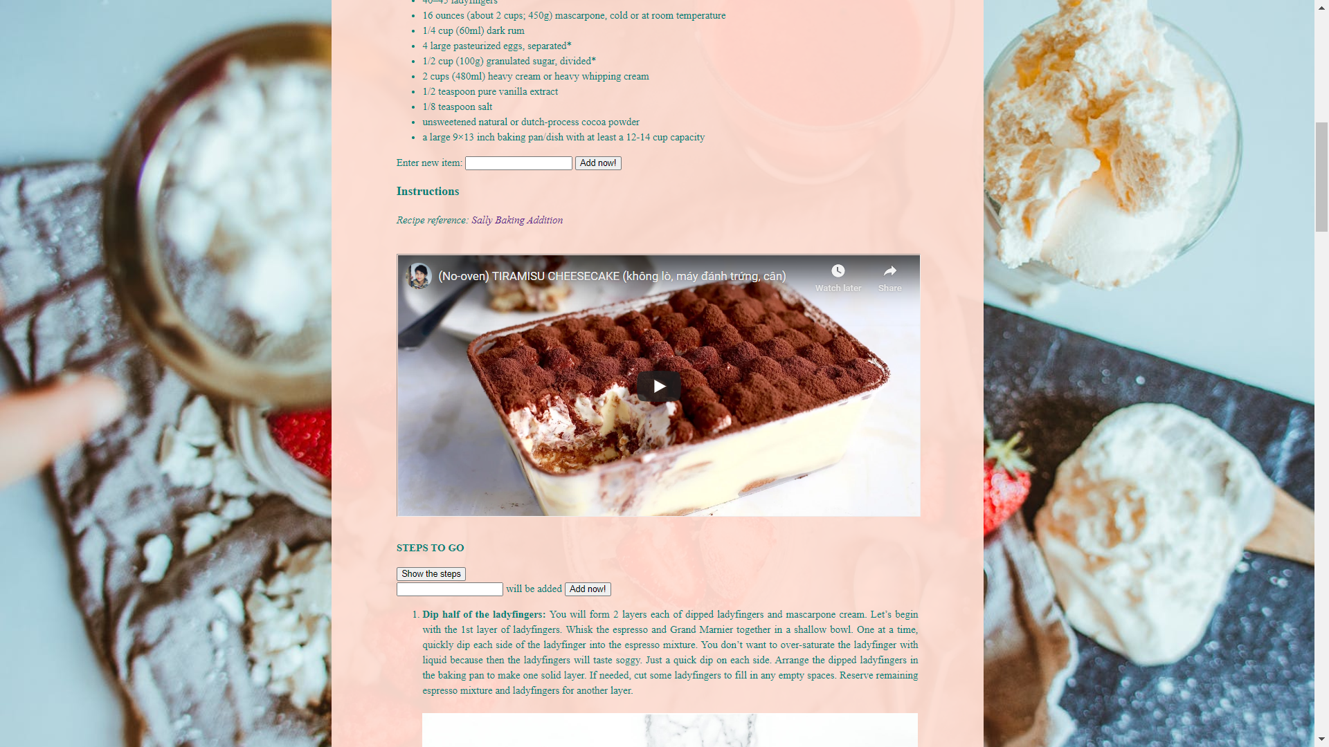 GitHub - DuongPhan45/RecipeWebsite: A simple single-page website on a ...