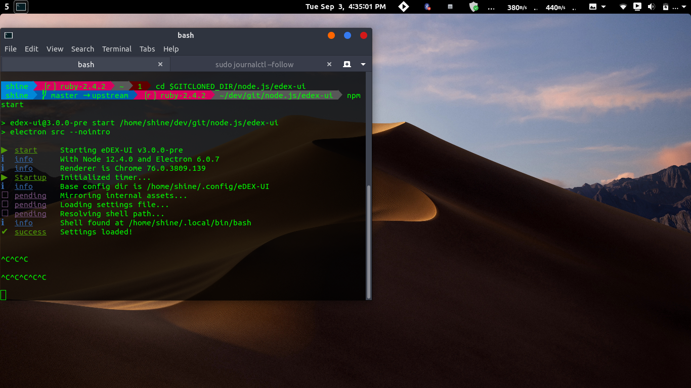 Edex-UI does not launch after running the command 'npm start' · Issue ...
