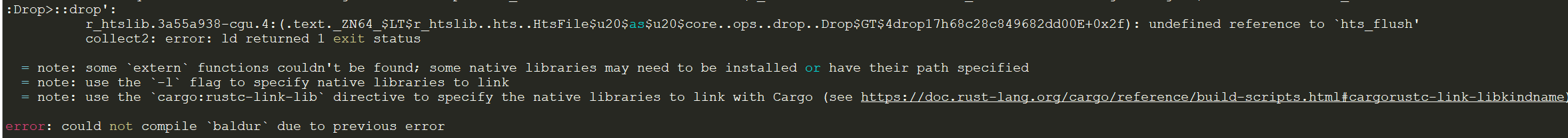 Get error when running " cargo build --release" · Issue #2 · heathsc ...