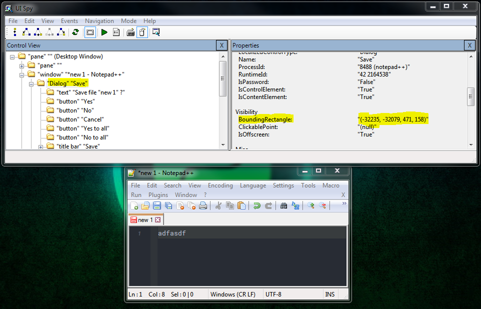 Closing notepad++ by middle clicking the window preview causes it to