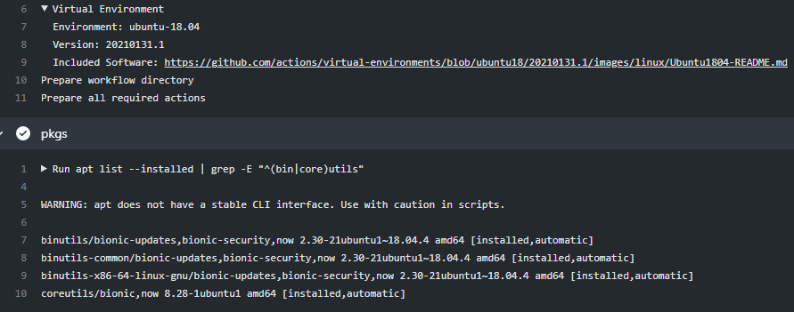 binutils removed? · Issue #2621 · actions/runner-images · GitHub