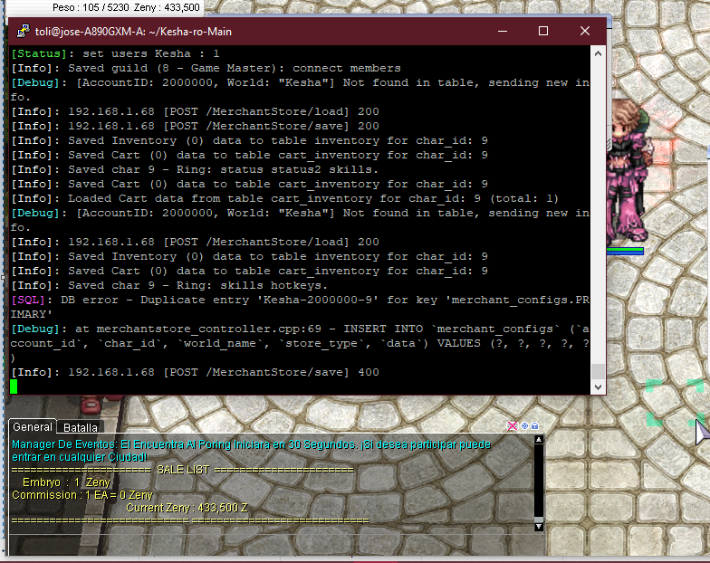 Web Server | Merchant Sql duplicate error. · Issue #7290 · rathena ...