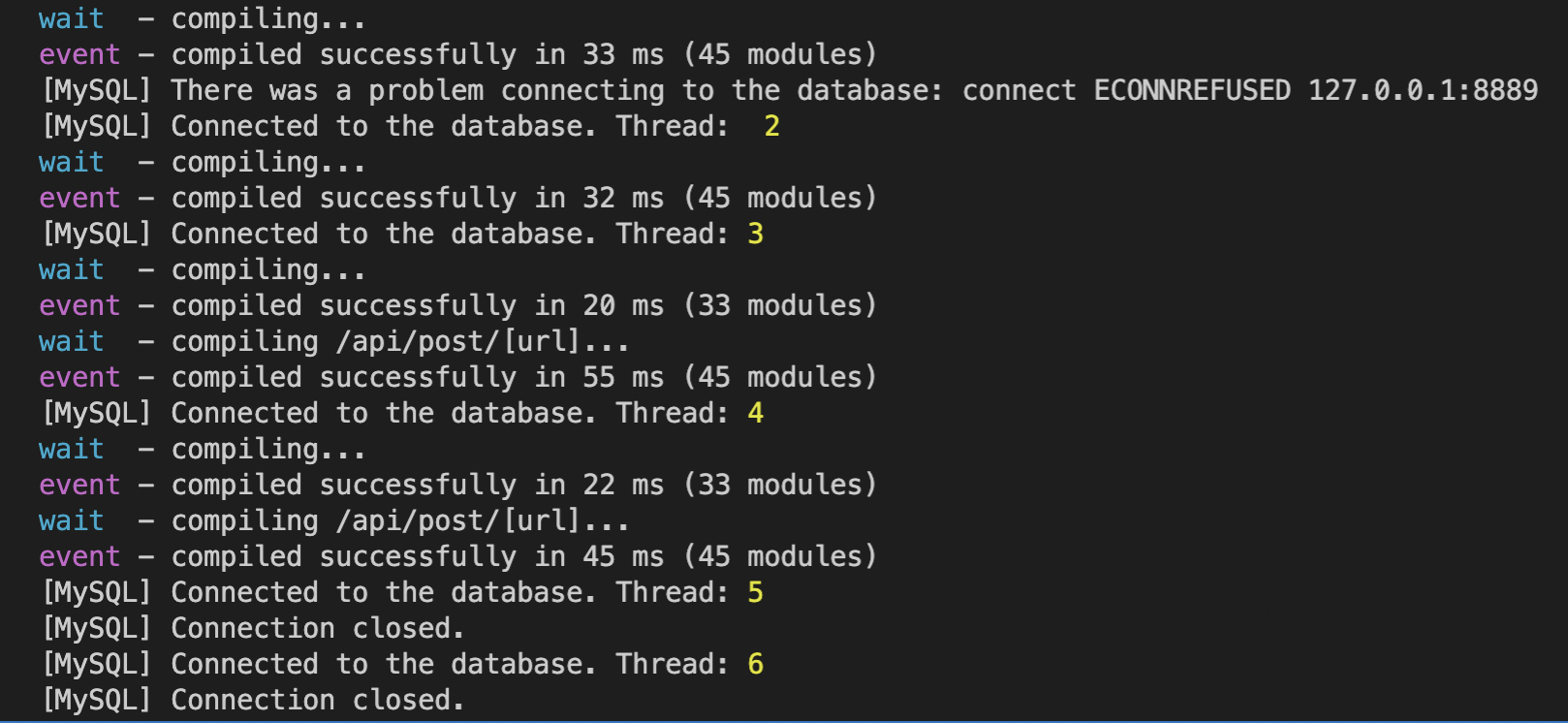 Thread doesn't get cleaned up? · Issue 135 · jeremydaly/serverlessmysql · GitHub