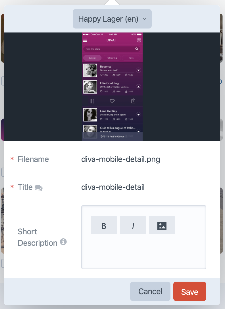 An asset HUD with a thumbnail revealing the image鈥檚 aspect ratio