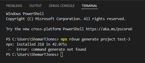 Incorrect Command in Documentation · Issue #183 · realdecoy/rdvue · GitHub