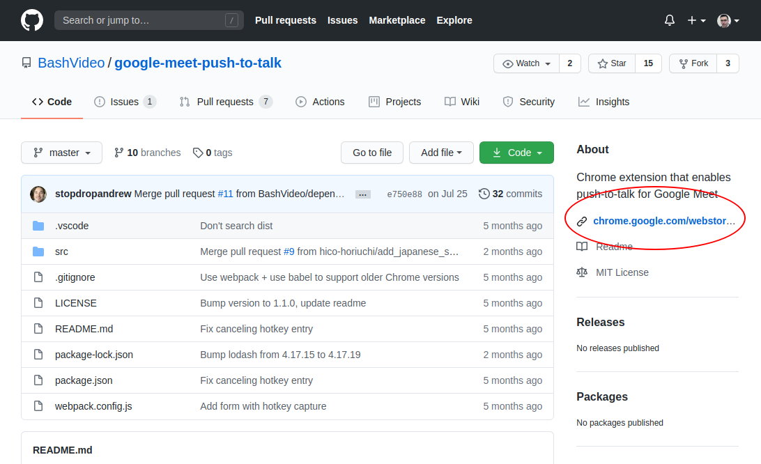 Link to Chrome Web Store goes to backend · Issue #19 · stopdropandrew ...
