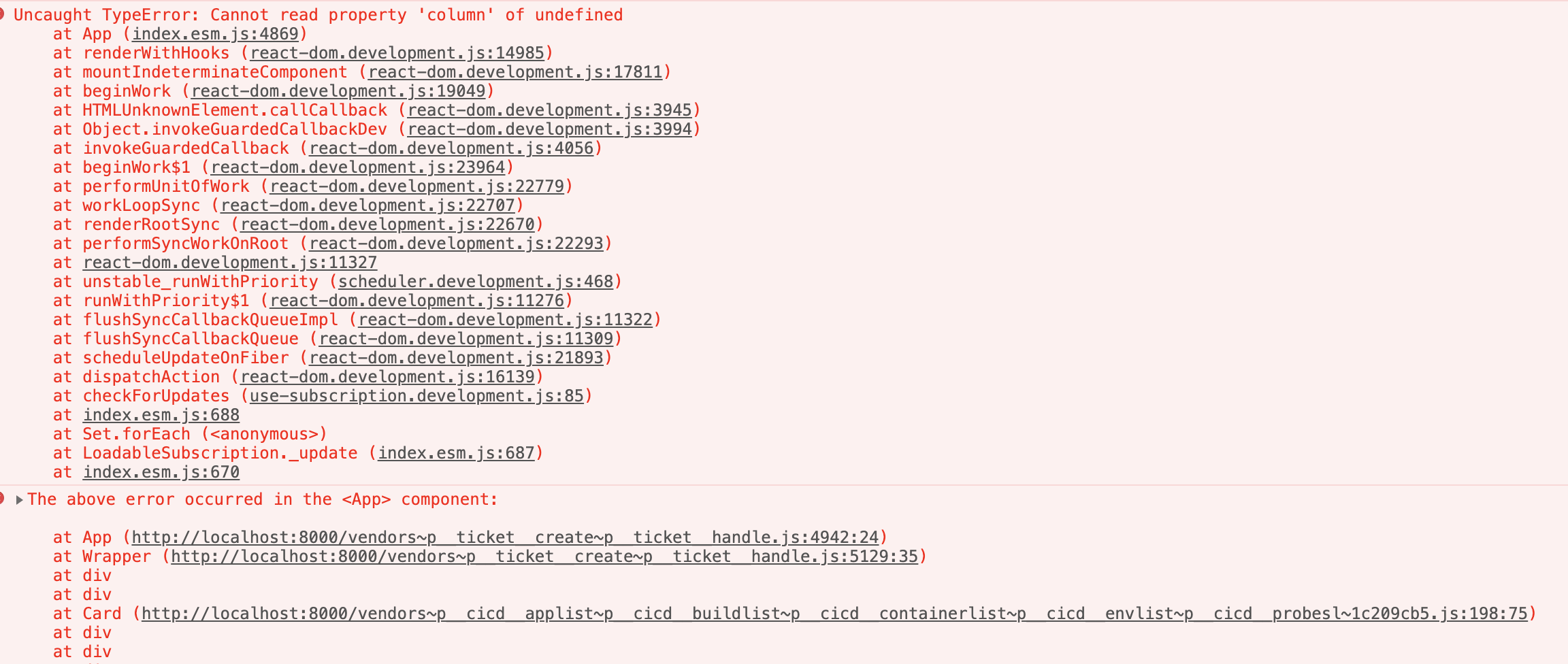 [BUG] The above error occurred in the component: · Issue #416 · alibaba ...