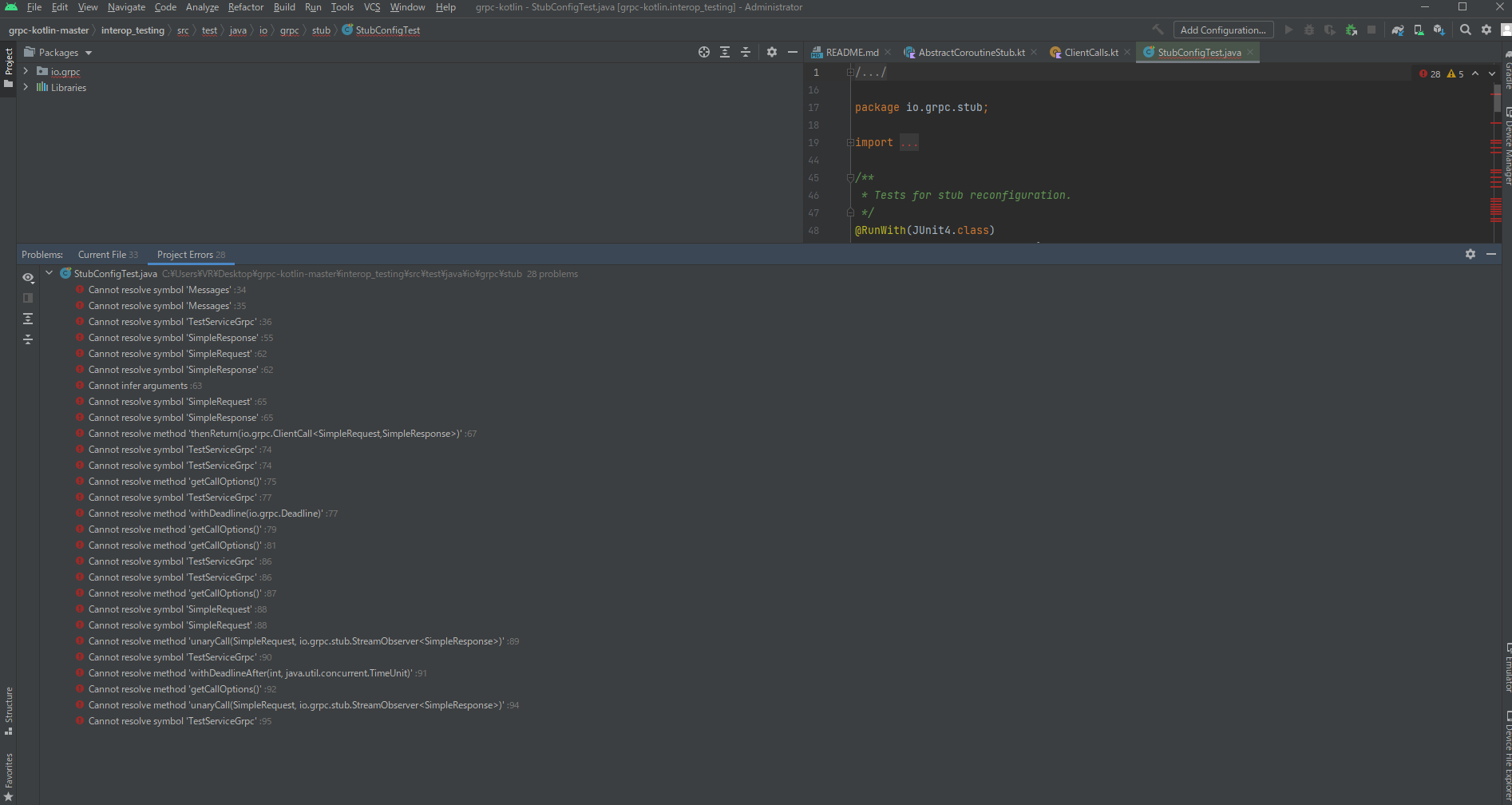 Can not open a project on android studio · Issue #333 · grpc/grpc ...