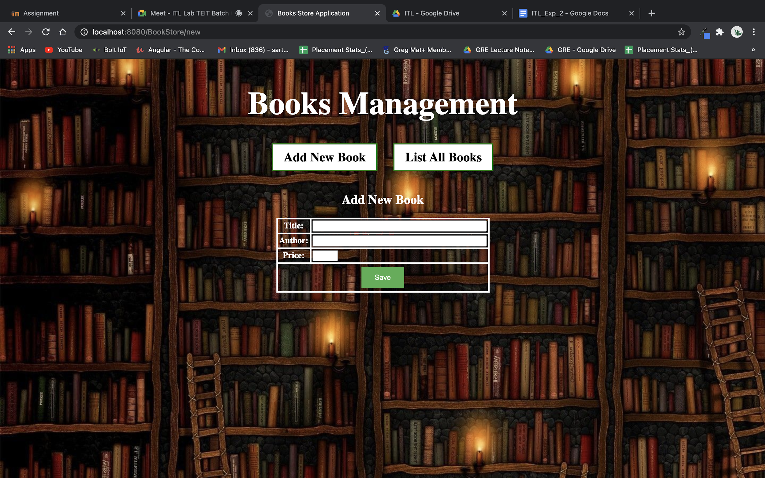 GitHub - sarthakmaniar27/BookStore-Website: Created a simple Book Store ...