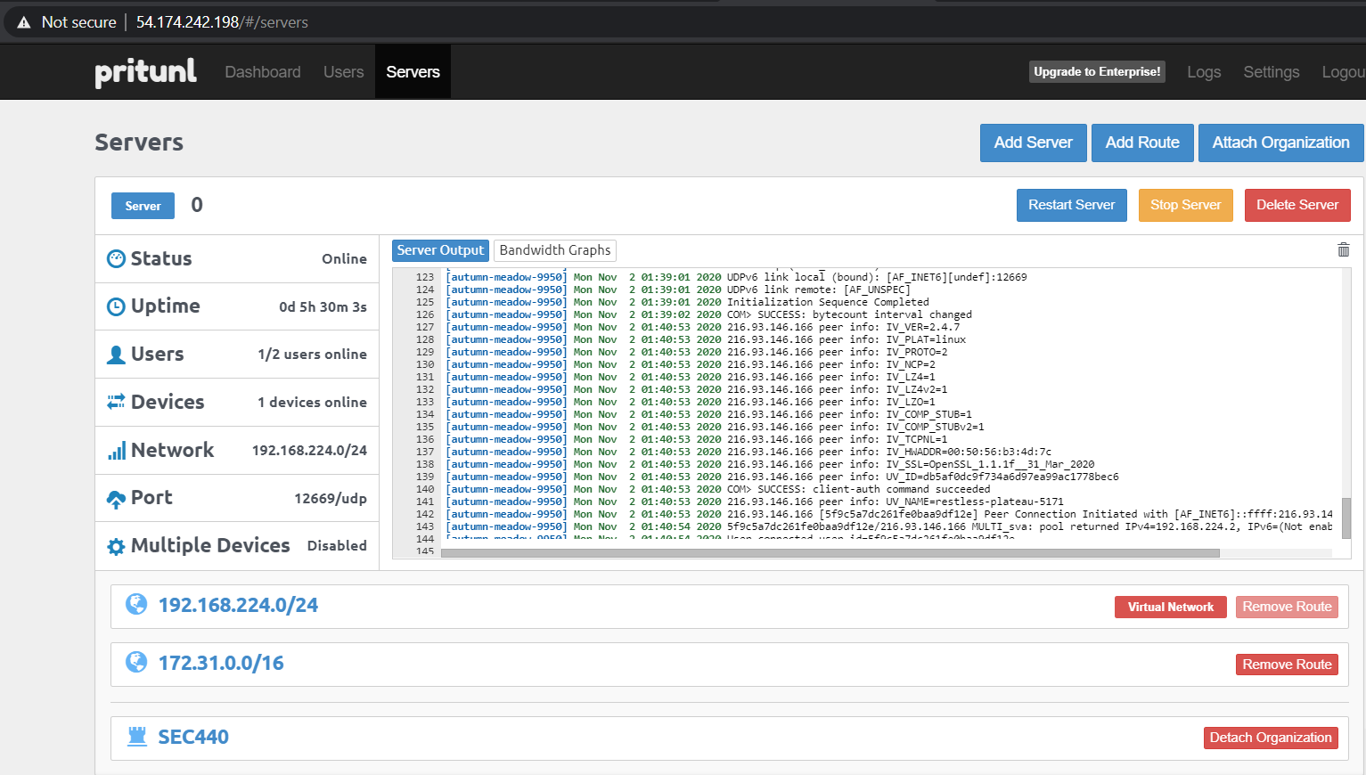 Терминал mac os code. 5. Pritunl перезагрузить сервер. Snmp inoctets. 5 4 send auth command first.