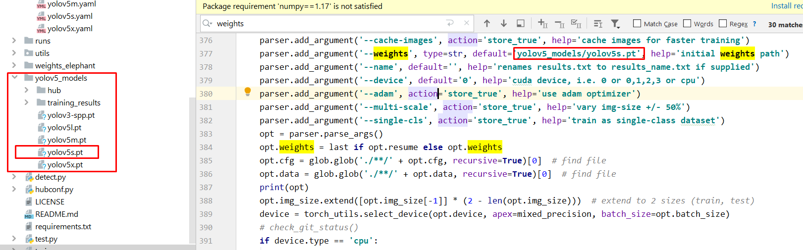 An issue in using the pre-trained model · Issue #3 · mihir135/yolov5 ...