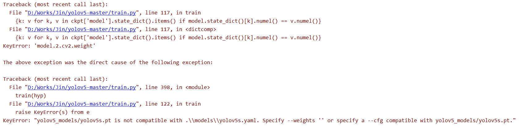 An issue in using the pre-trained model · Issue #3 · mihir135/yolov5 ...