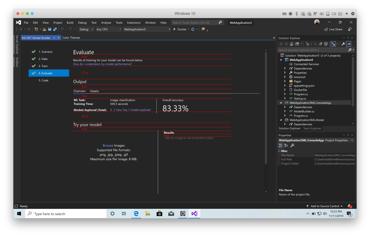 Bugs for: Image scenarios / Evaluate screen --> fixed · Issue #354 ...