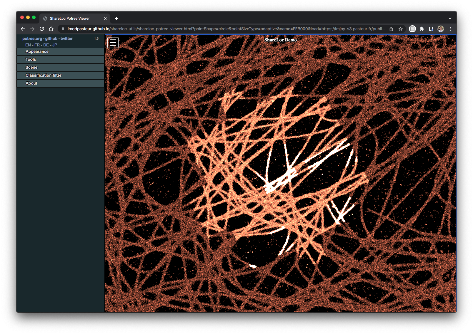 Consistent histogram visualization across scales · Issue 1180 · potree