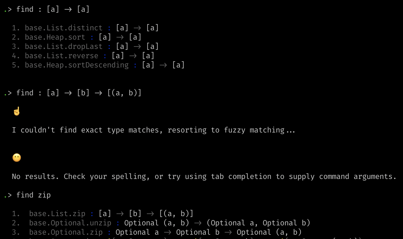 Misleading results in search by type · Issue #2508 · unisonweb/unison ...
