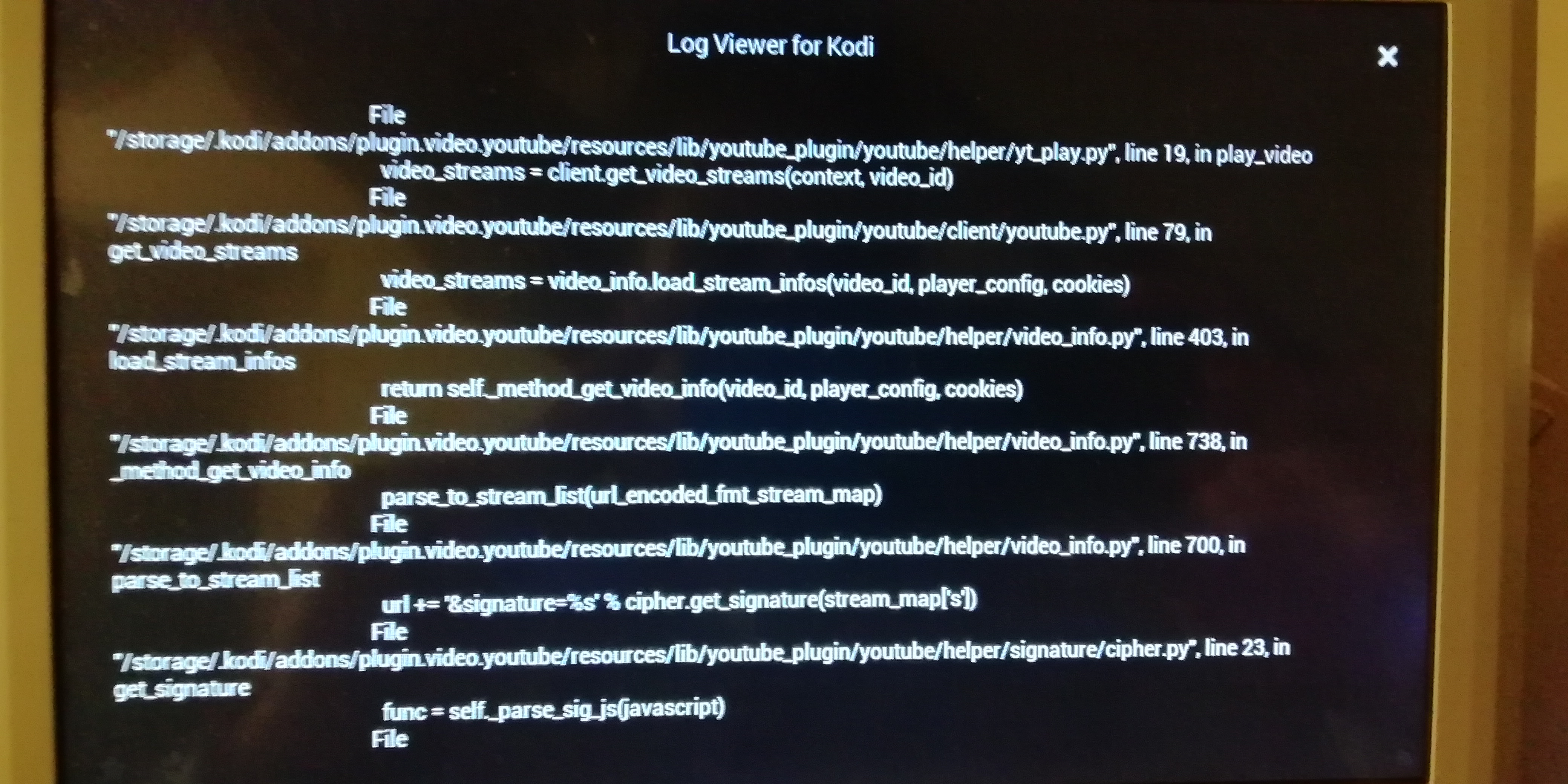 Attribute error · Issue #708 · jdf76/plugin.video.youtube · GitHub