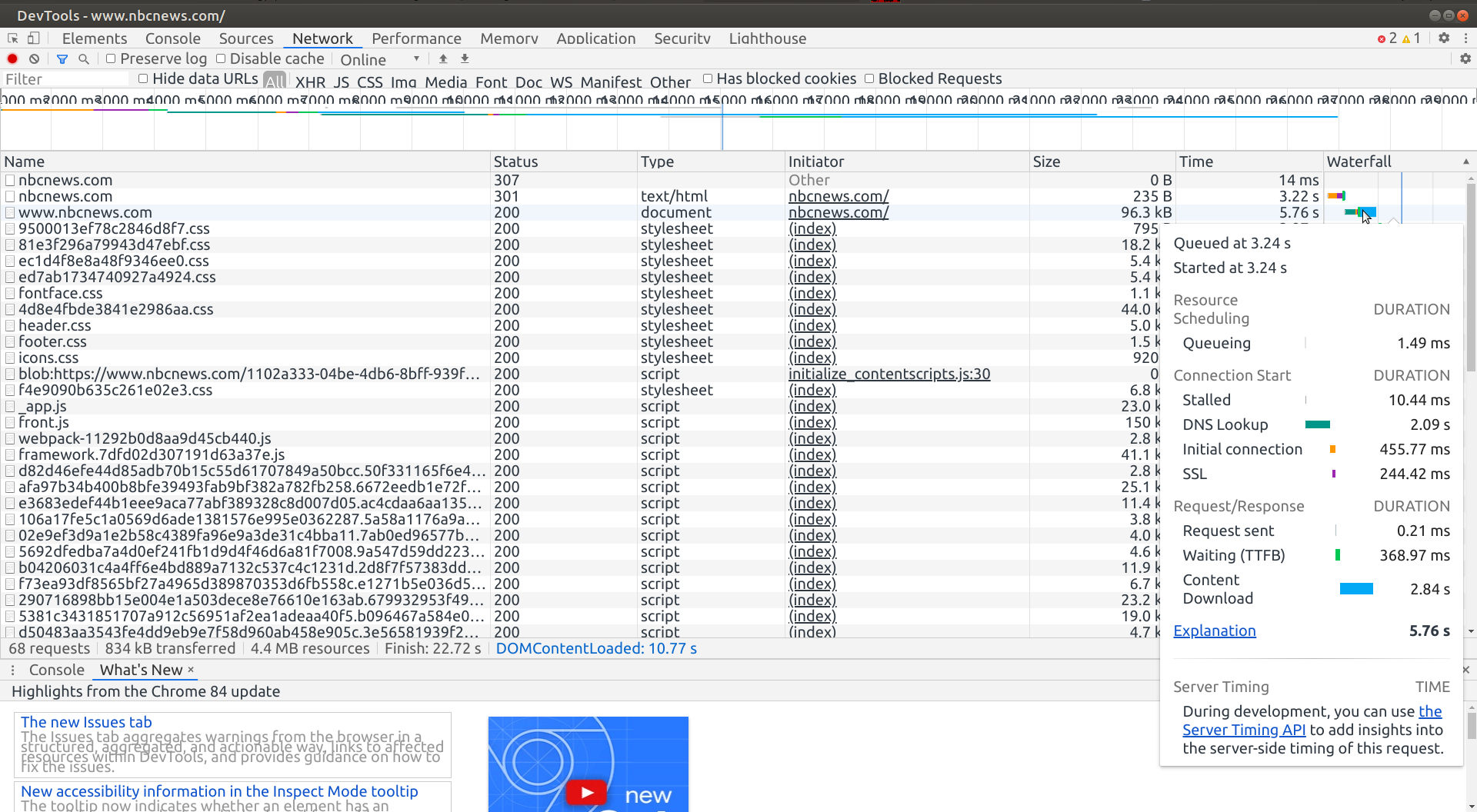 Ungoogled Chromium DNS lookup screen