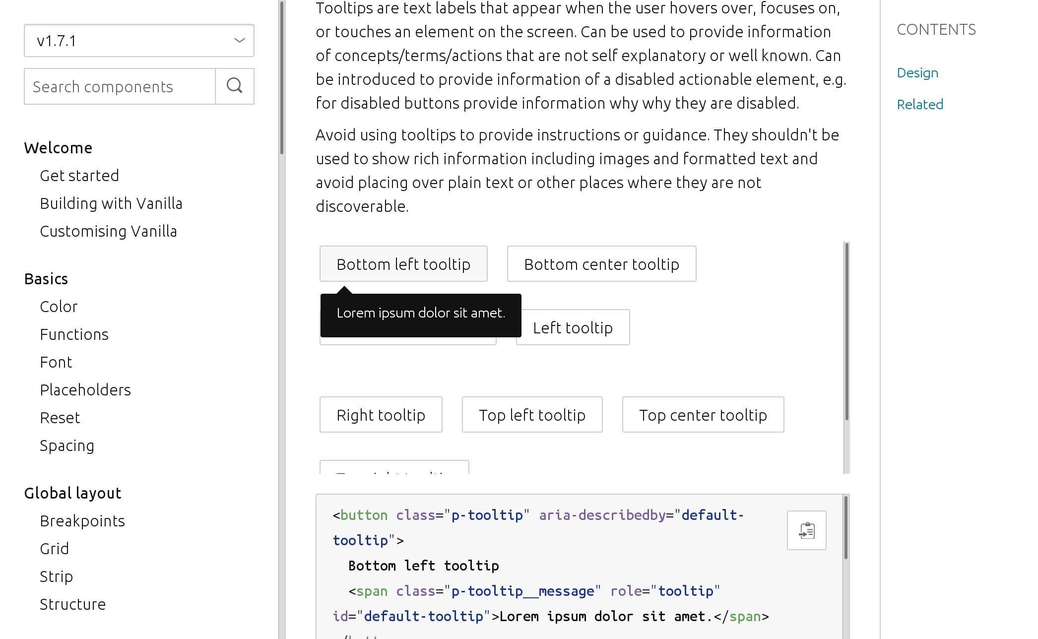 screenshot-2018-6-21 tooltips vanilla framework