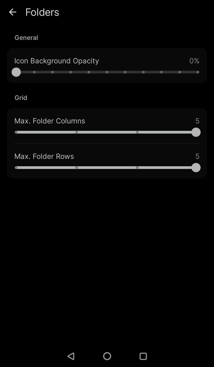 Fullscreen folders (or tweaked 5x5 folder layout) · Issue 2893