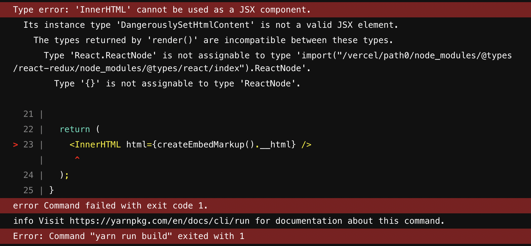 Vercel not deploying? is this an error? · vercel vercel · Discussion ...