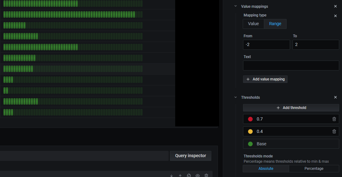 Thresholds in the new Table Panel do not work properly with LCD gauge