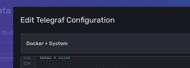 I would like to edit the name of the telegraf config from the config ...