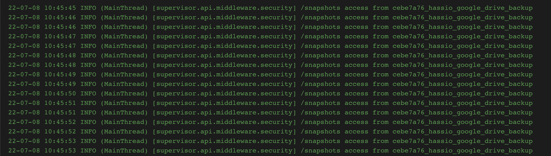 Reading /snapshots folder twice per second · Issue #661 · sabeechen ...