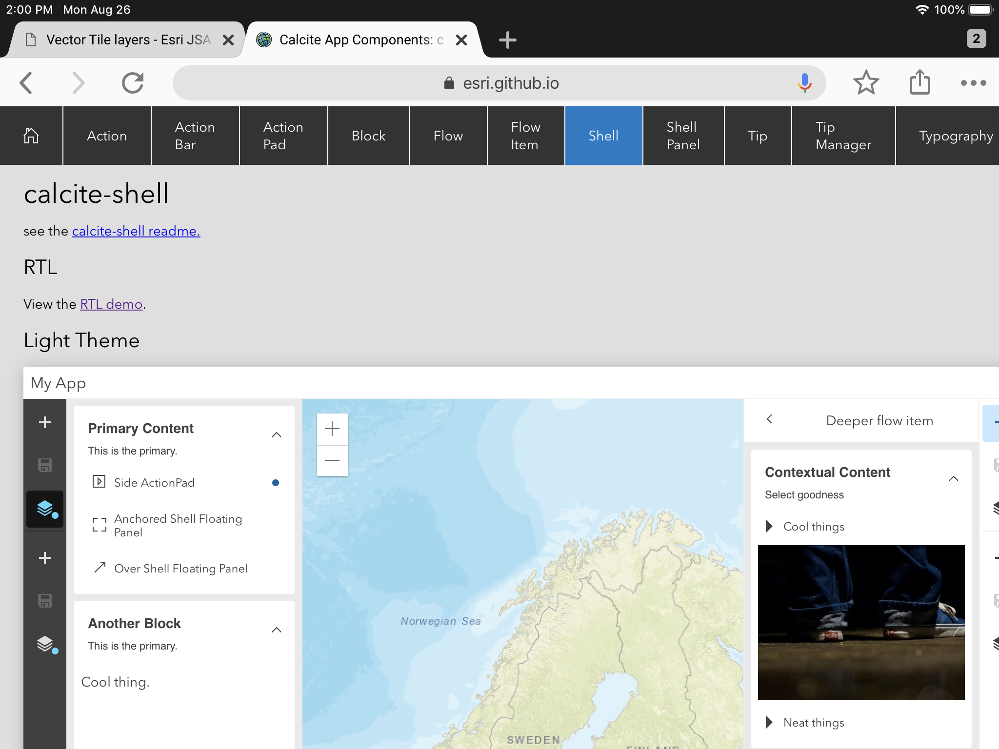 Bug: shell display on iPad · Issue #231 · Esri/calcite-app-components ...