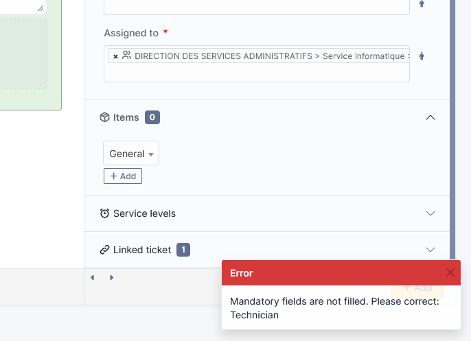 Cannot Add Group If assigned To Is Mandatory Glpi Project Glpi