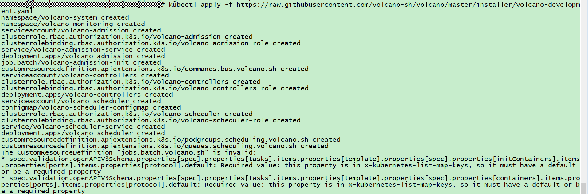 CRD validation error · Issue #1445 · volcano-sh/volcano · GitHub