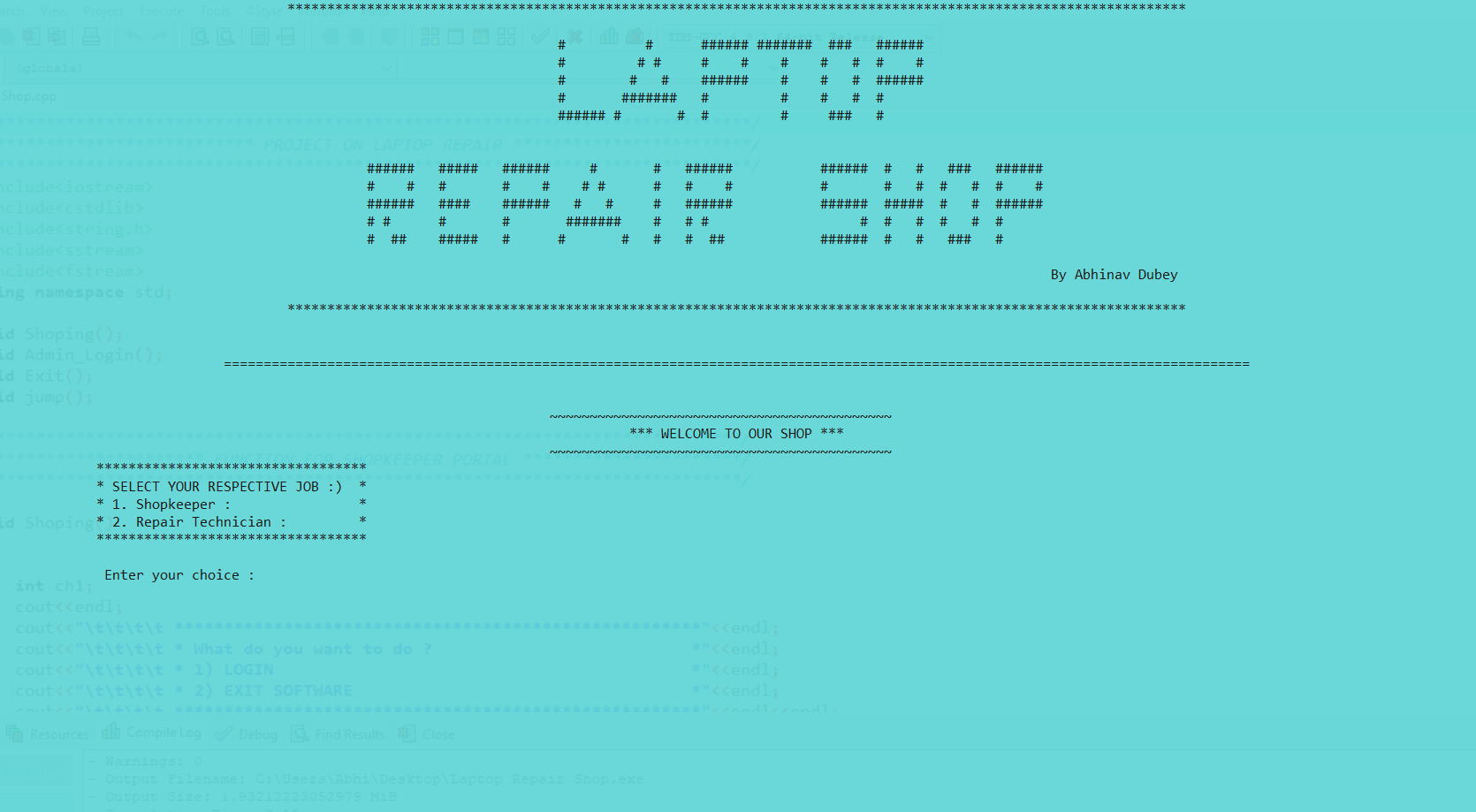 GitHub - Abhinav-26/Laptop-Repair-Shop-Management-System: A project on ...