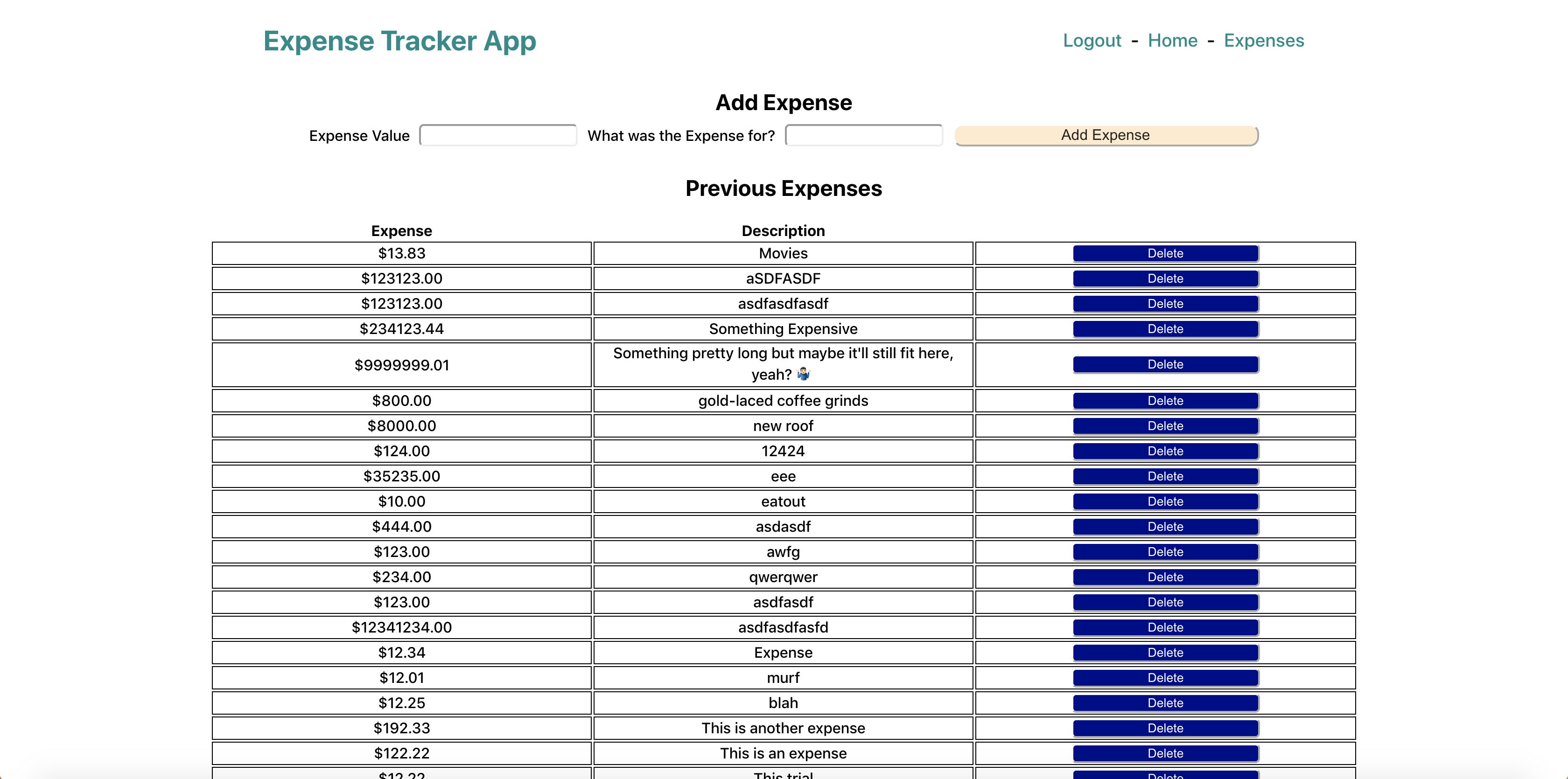 Github andacanaver expense tracker frontend