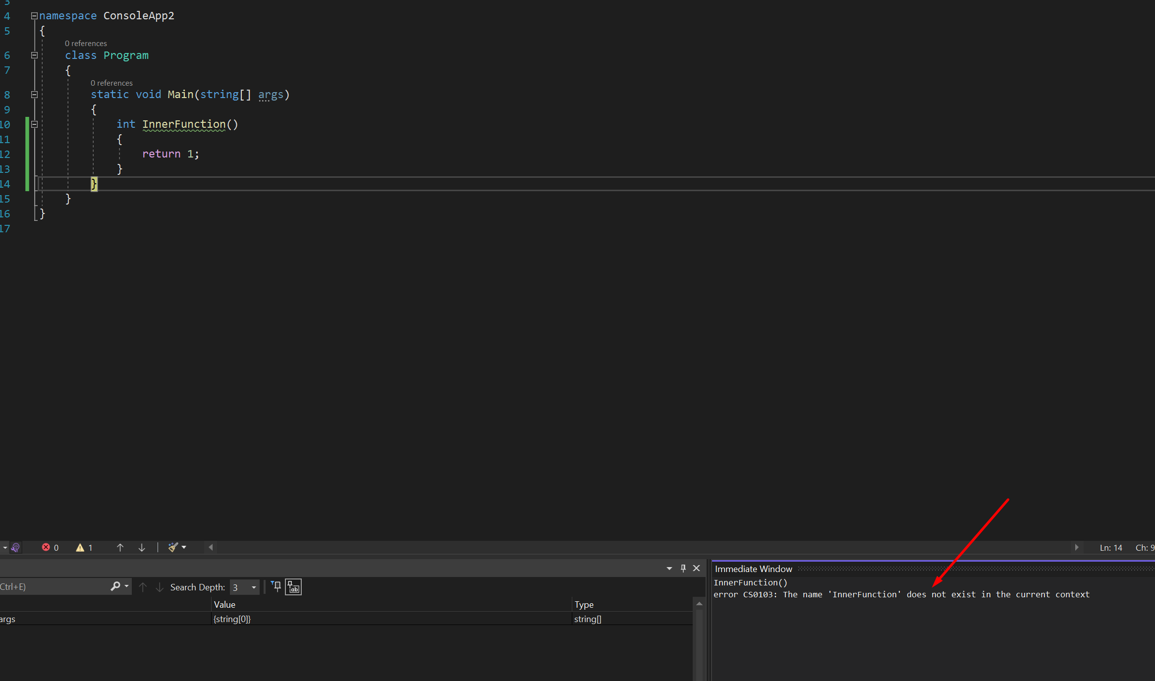 Unable to evaluate local functions · Issue #60358 · dotnet/roslyn · GitHub