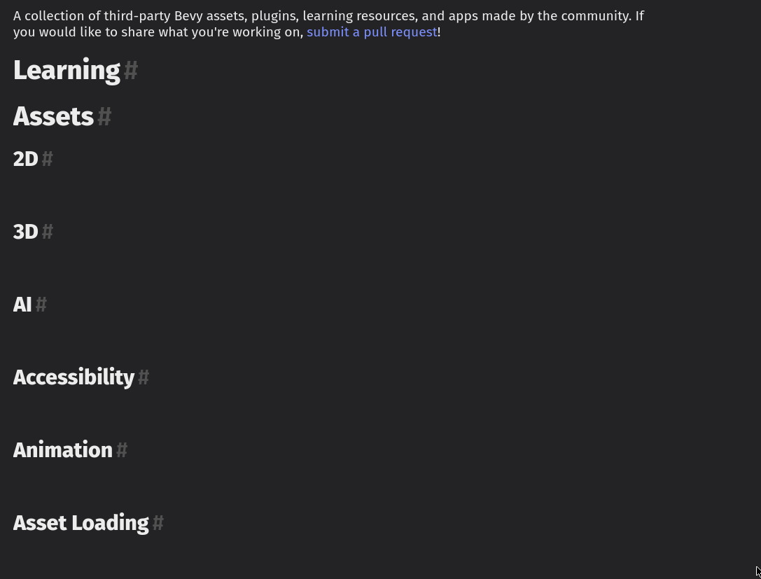 Broken Assets Page · Issue #444 · bevyengine/bevy-website · GitHub