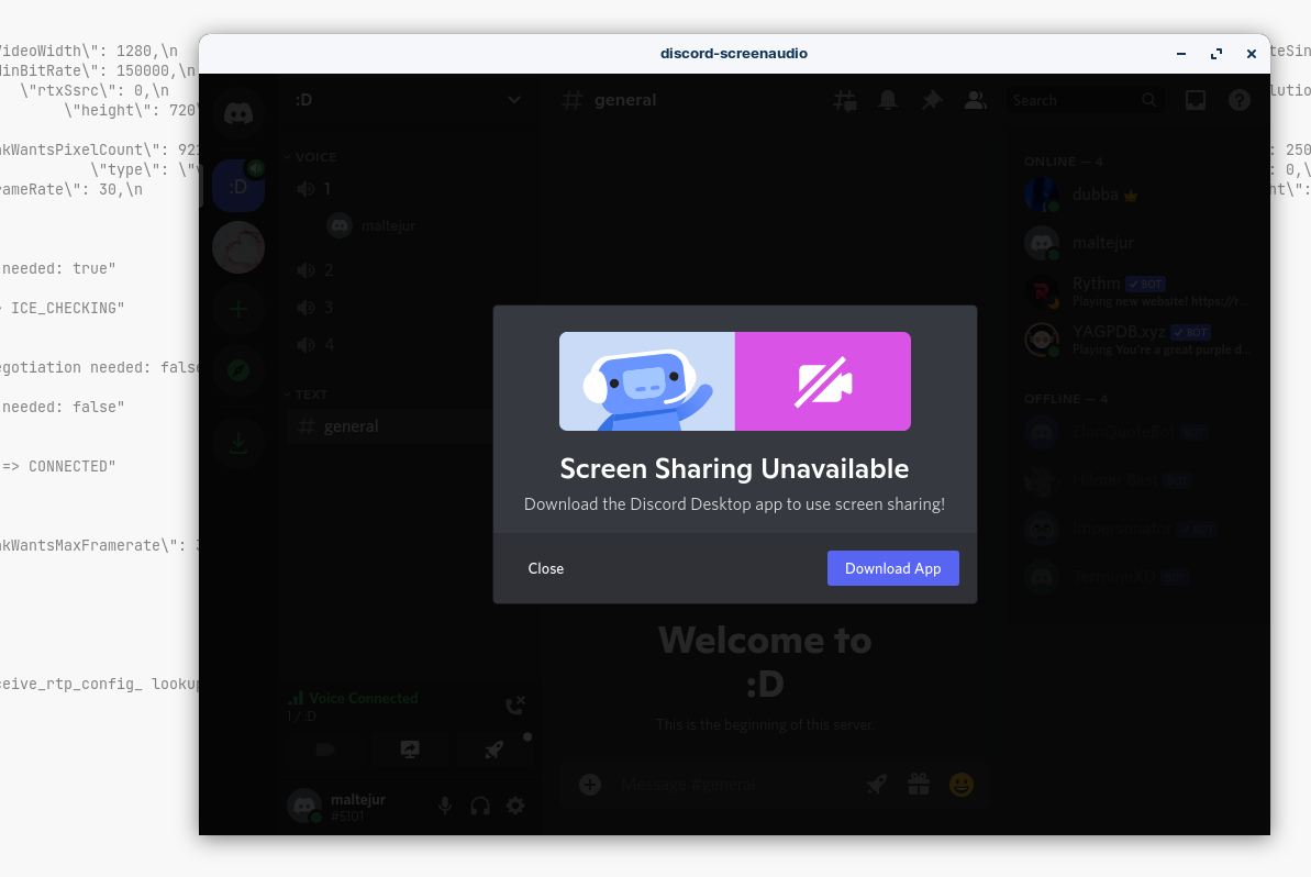 "Screen Sharing Unavailable" on ZorinOS · Issue 11 · maltejur/discord