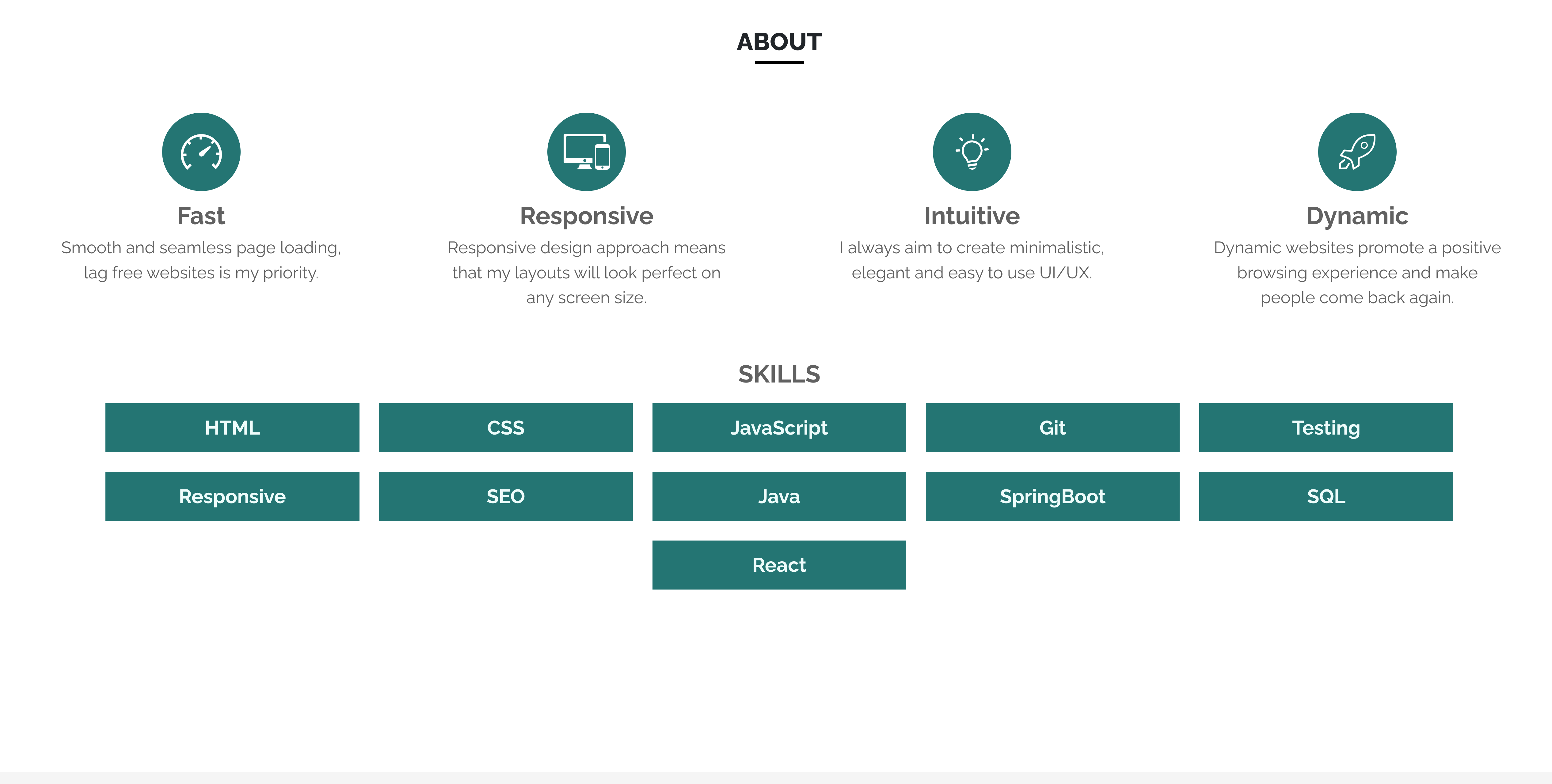 Bootstrap Portfolio