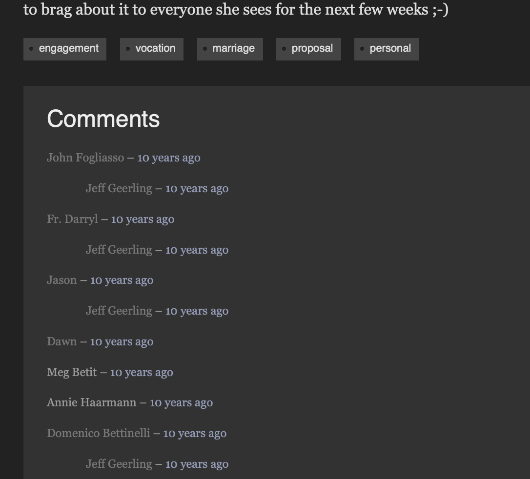 Fix old comments that have gone missing · Issue #66 · geerlingguy ...