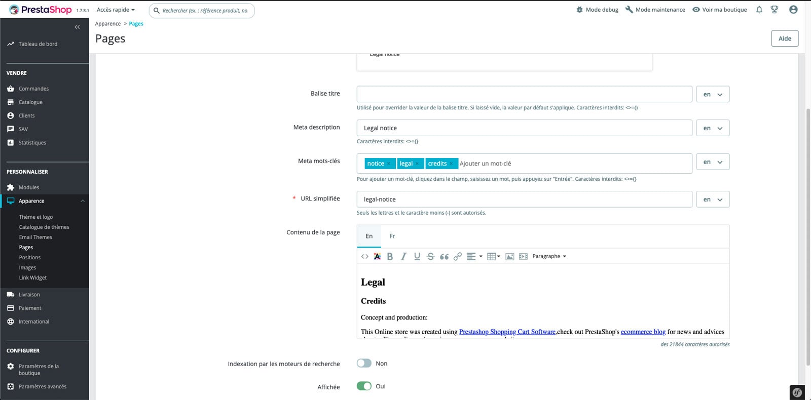 TinyMCE not visible with page CMS · Issue #26855 · PrestaShop ...
