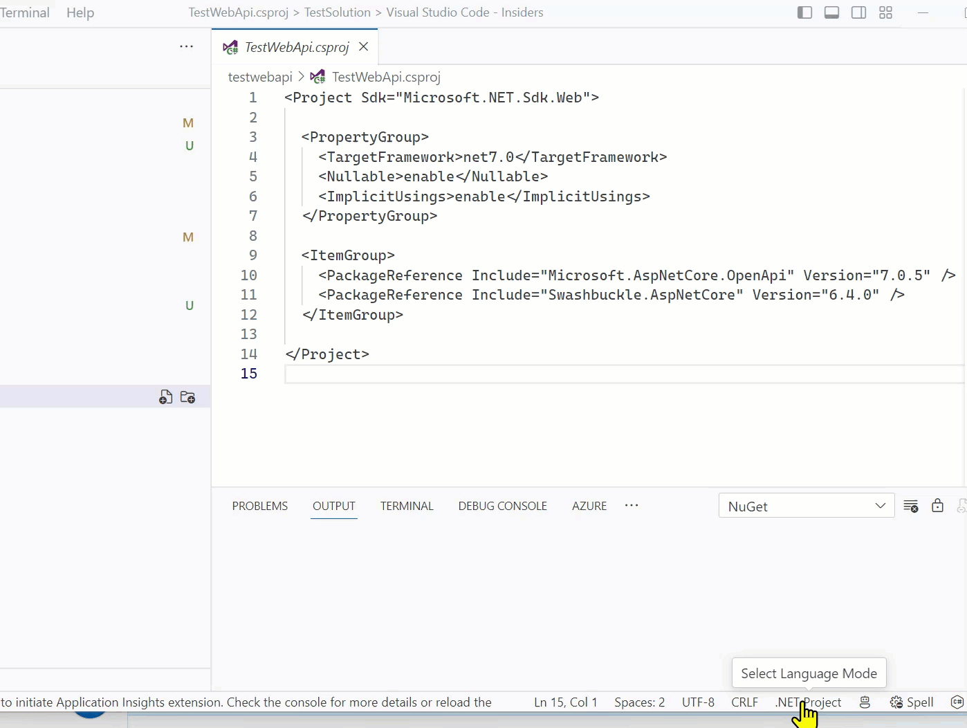 [BUG] C extension doesn't syntax highlight .csproj files · Issue 191