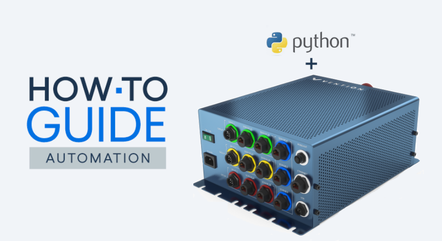 Using Python Programming with MachineMotion | Vention Using Python Programming with MachineMotion main image.