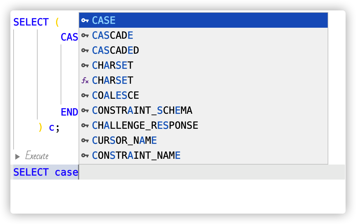 case when then 这种流程没提示吗，when，then也没有提示 · Issue #766 · cweijan/vscode ...