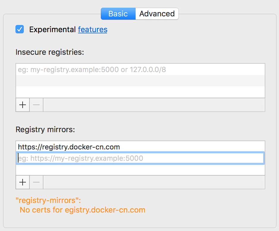 registry mirror cert check
