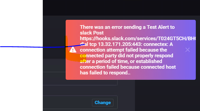 kapacitor-slack int issue