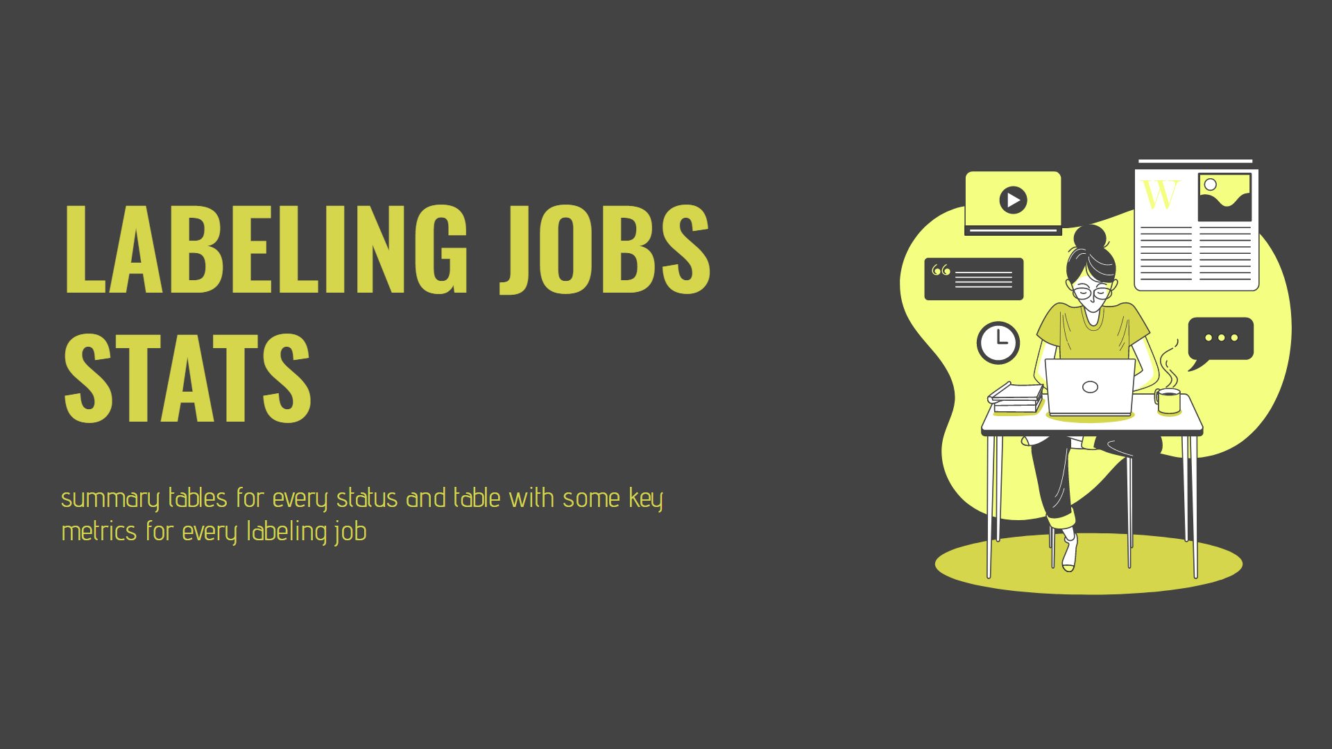 GitHub superviselyecosystem/labelingjobsstats General overview of