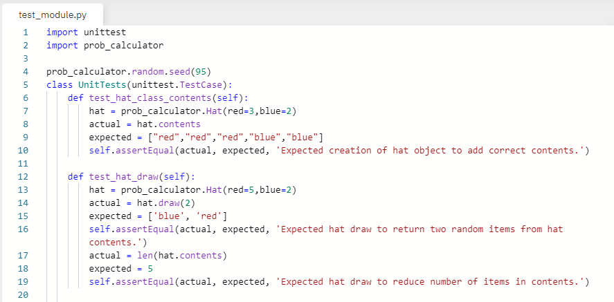 Scientific Computing with Python: Probability Calculator: improving ...