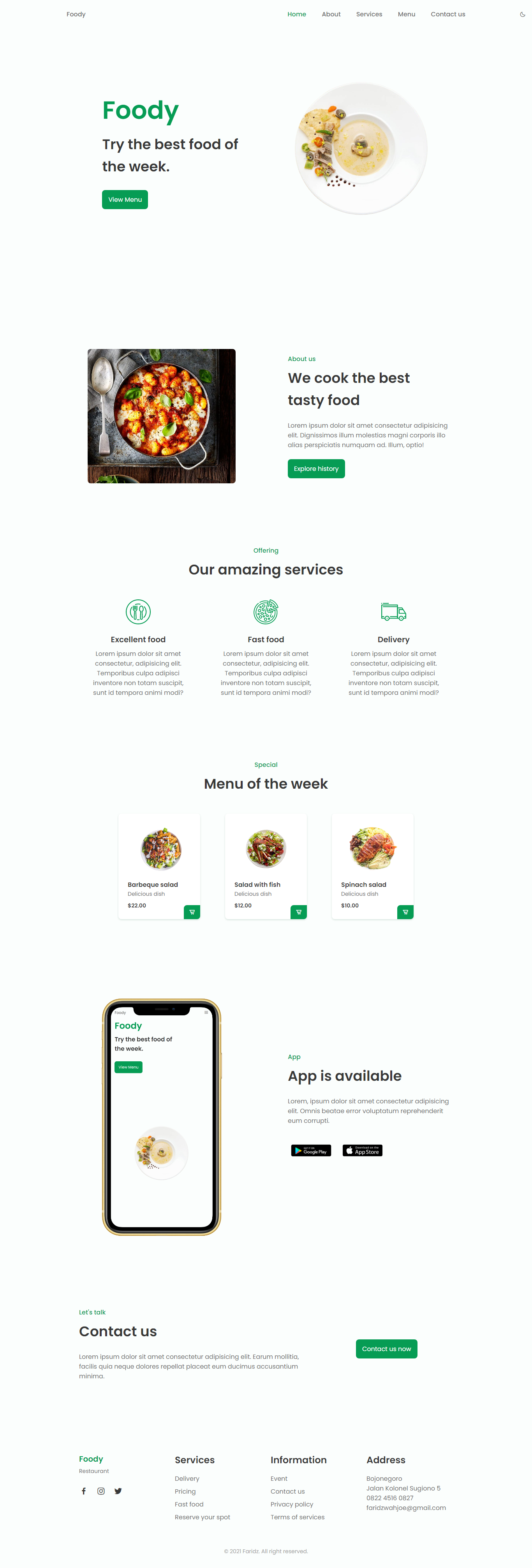 GitHub - faridzwahyu/webstatic-restaurant