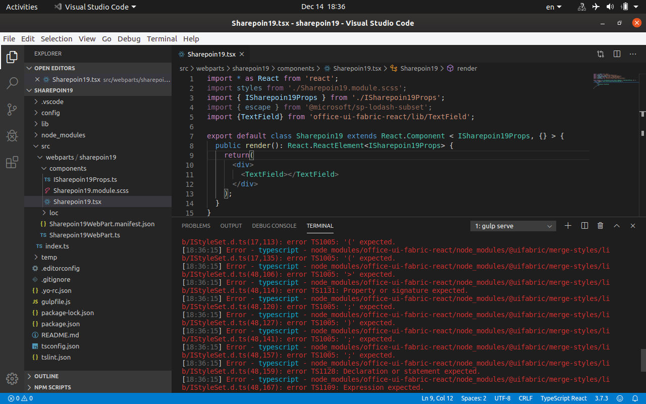 Error with office ui fabric react modules · Issue 4993 · SharePoint/sp