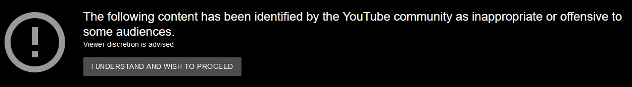 screenshot of viewer discretion