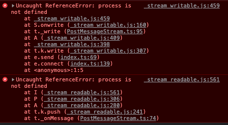 Uncaught ReferenceError: process is not defined when using in web ...